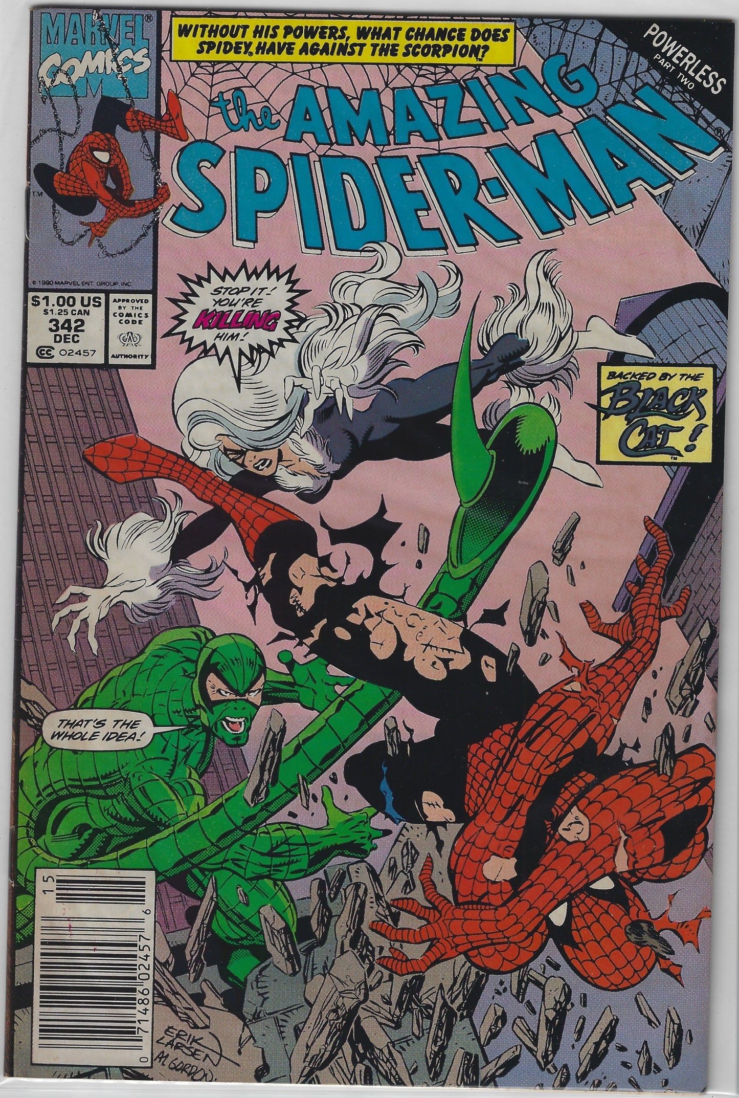 Comic Book: Amazing Spider-Man, The #342 (Newsstand)