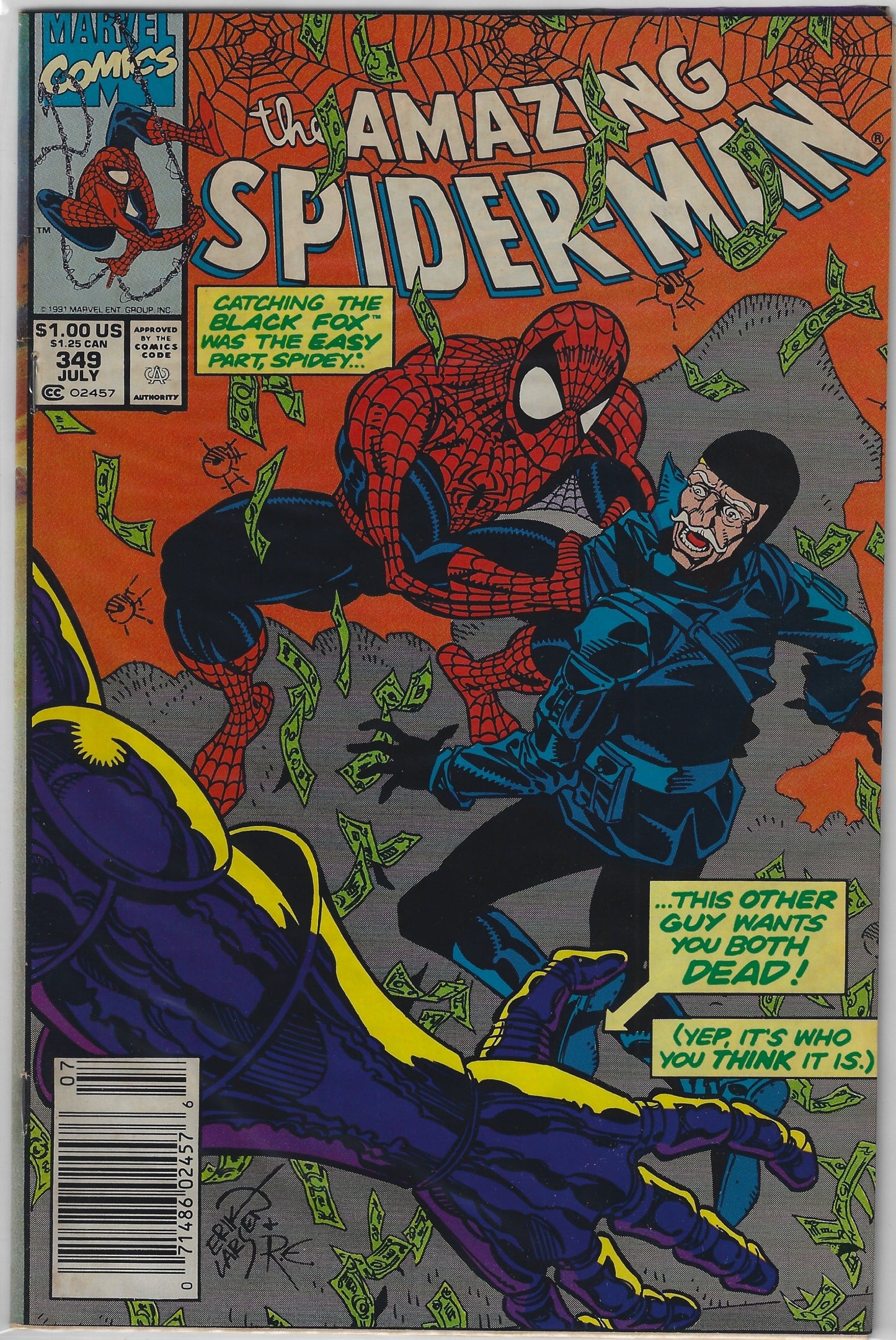 Comic Book: Amazing Spider-Man, The #349 (Newsstand)
