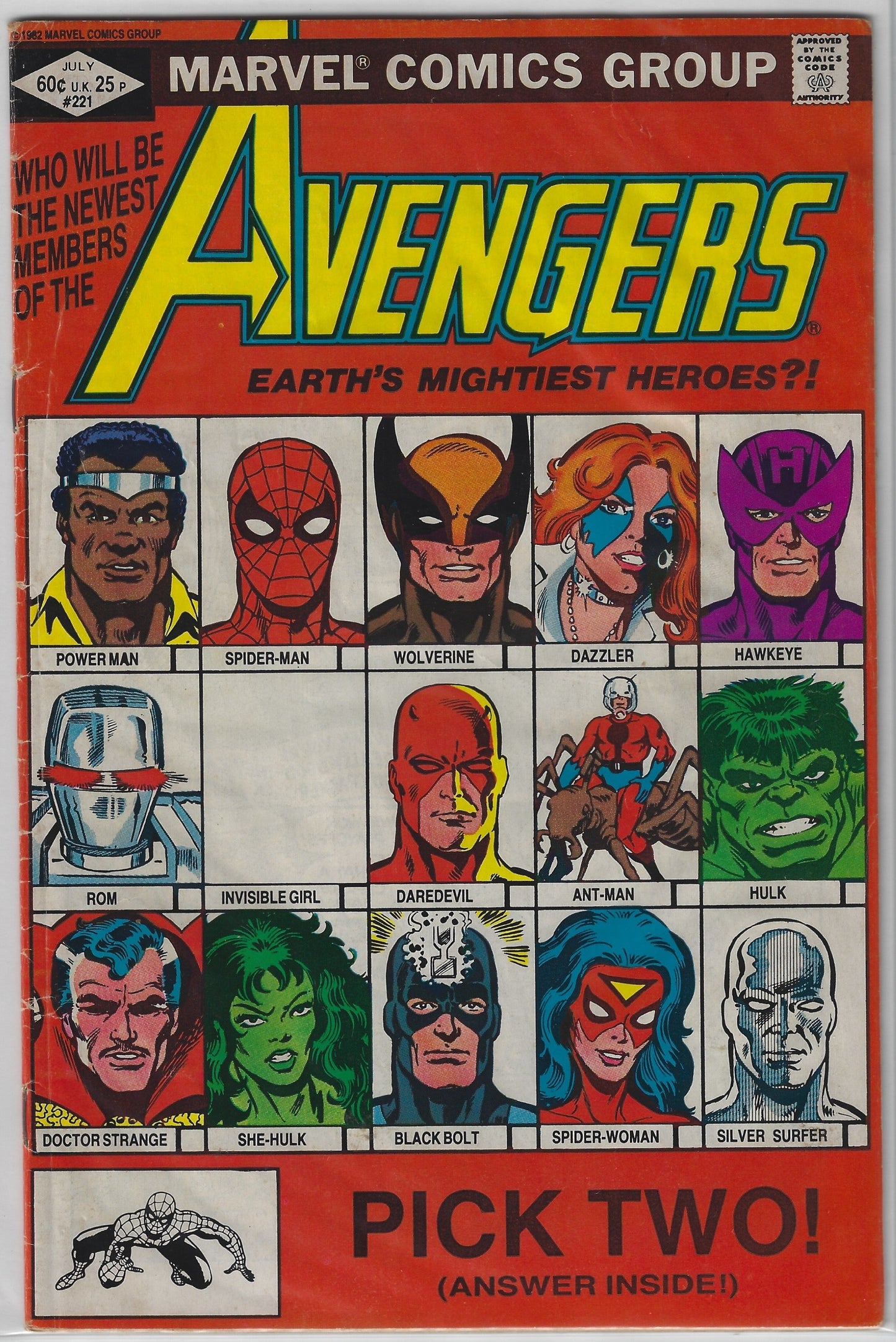 Comic Book: Avengers #221