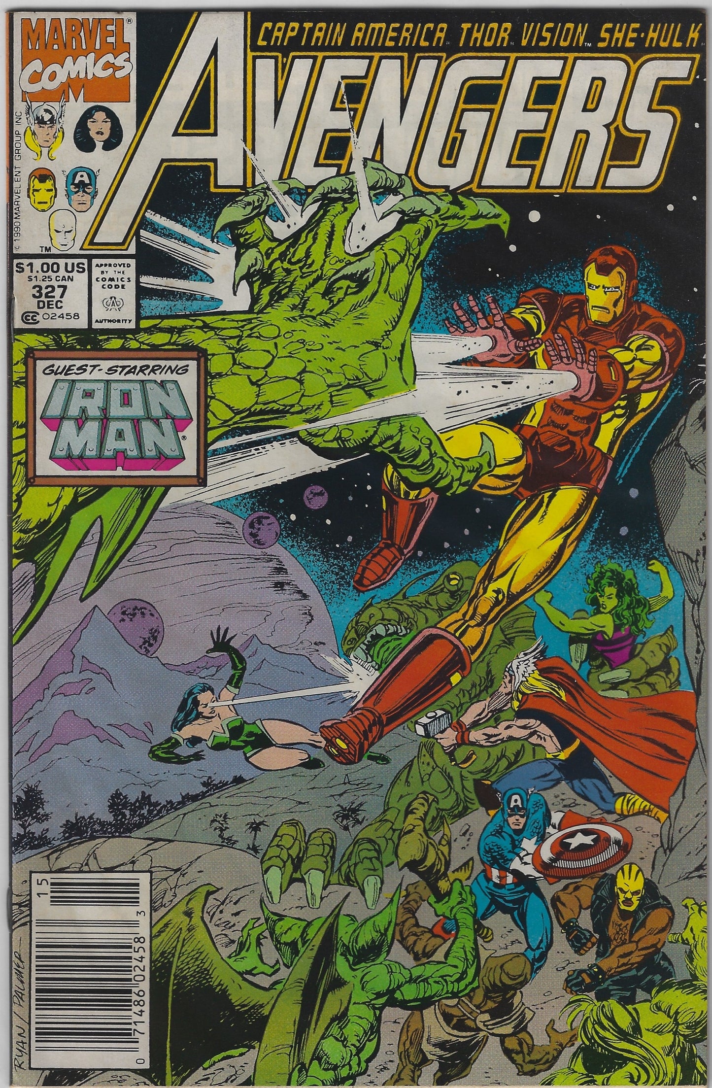 Comic Book: Avengers, The #327 (Newsstand)