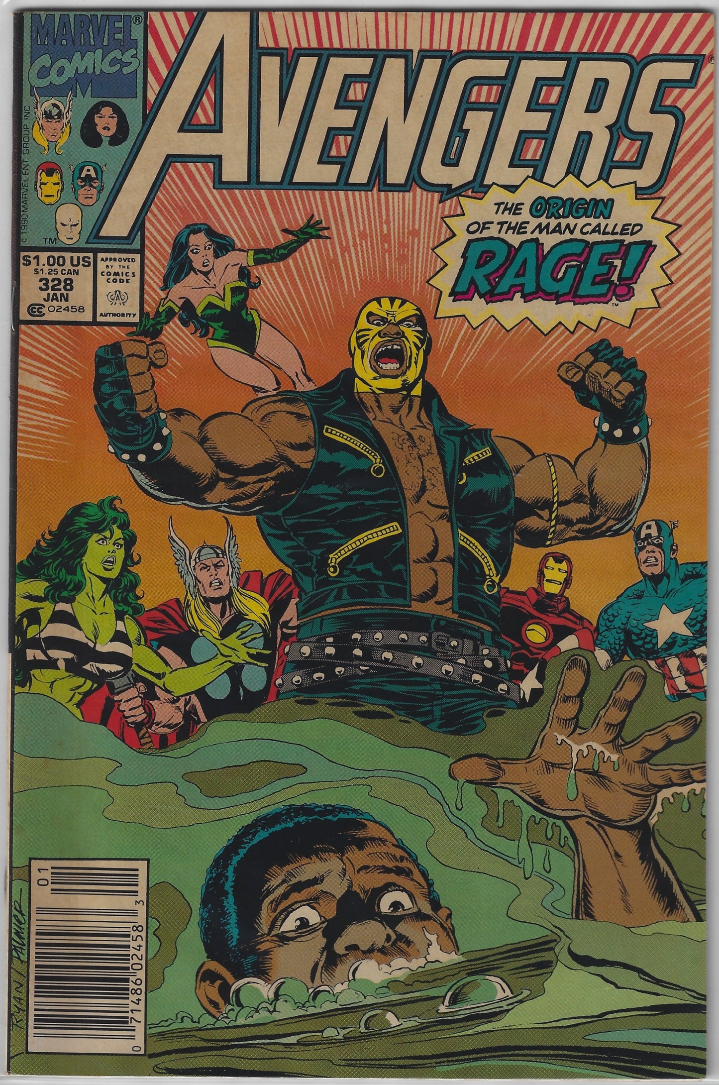 Comic Book: Avengers, The #328 (Newsstand)