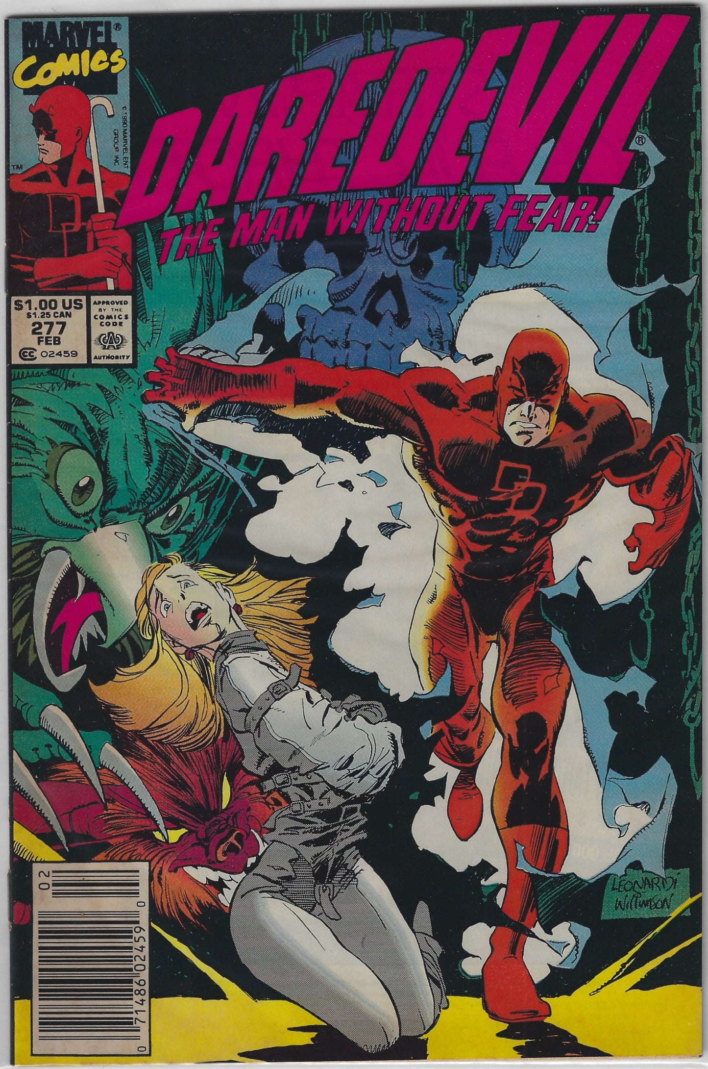 Comic Book: Daredevil #277 (Newsstand)