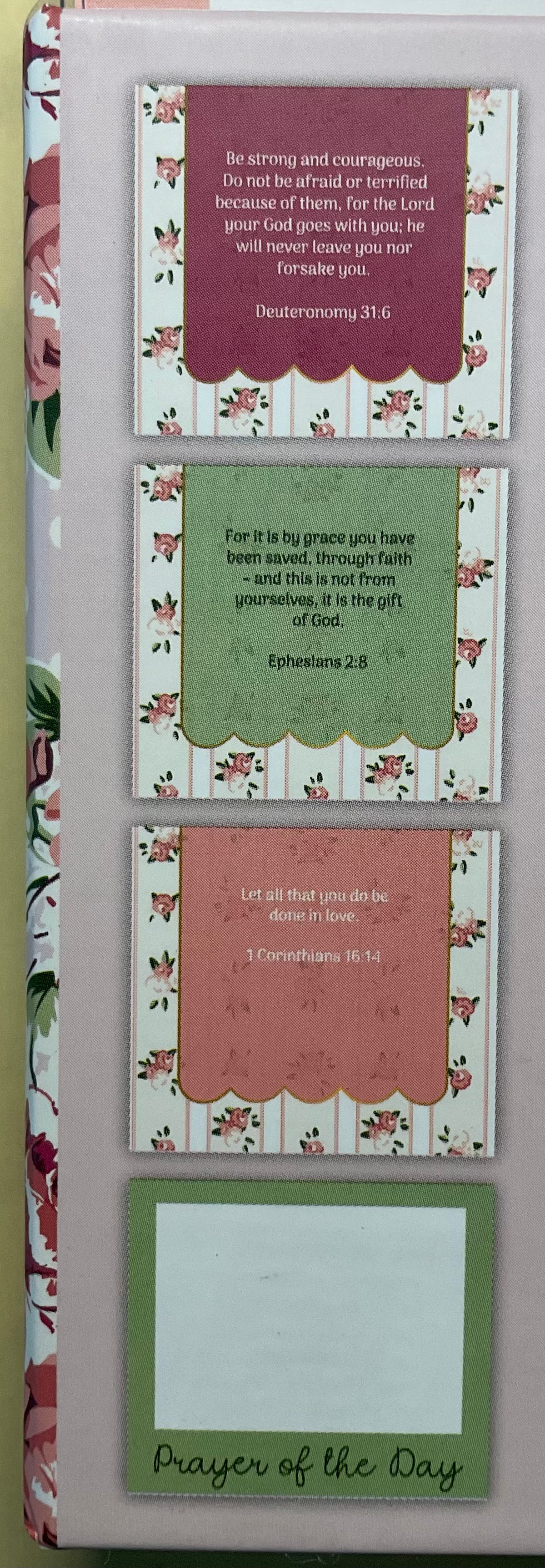 Verse Cards, Pink Floral: Hope Joy Love