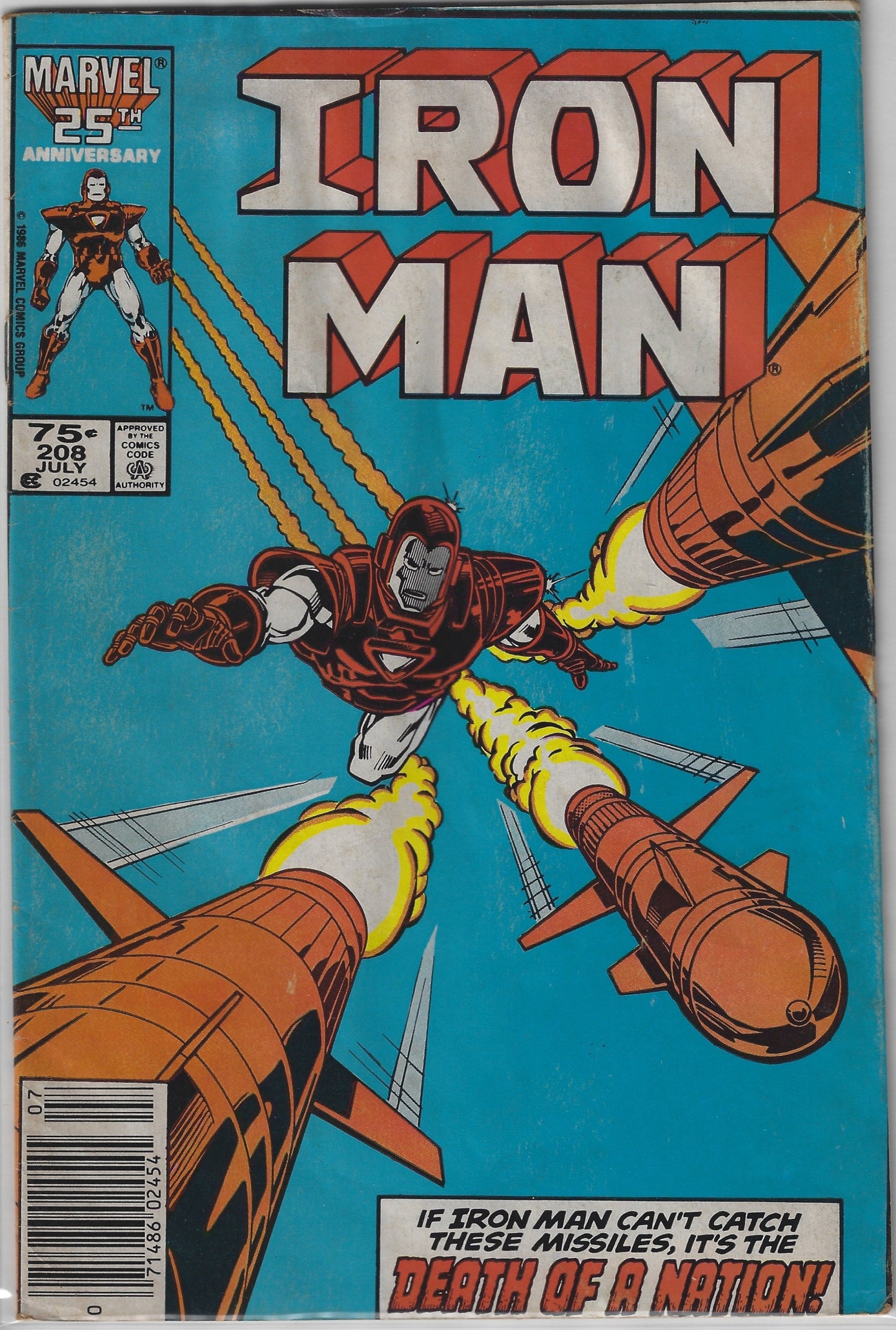 Comic Book: Iron Man #208 (Newsstand)