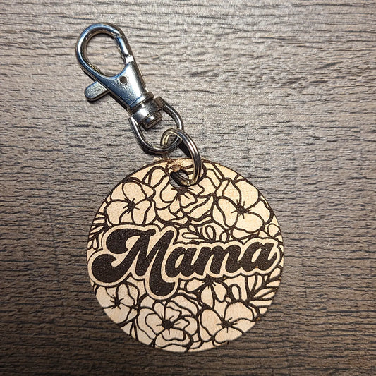 Mama keychain bag charm