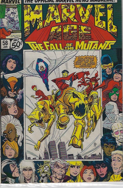 Comic Book: Marvel Age #51 52 54 55 56 58
