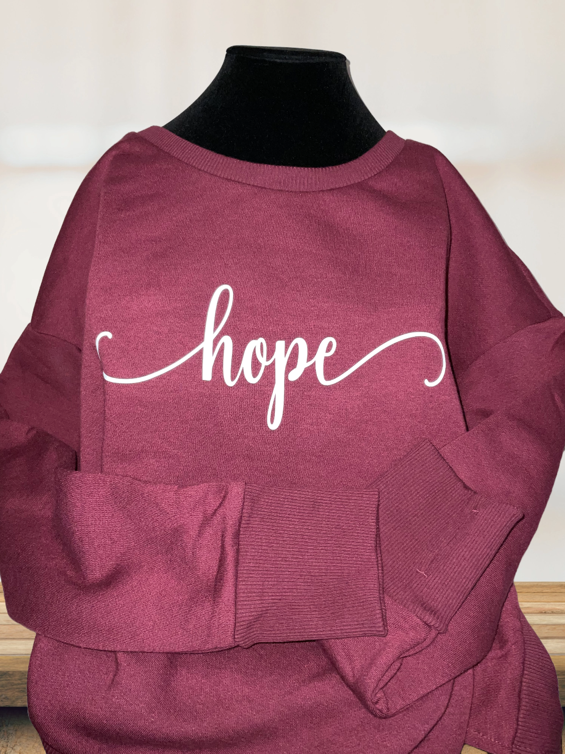 Hope Sweater (Wine/Burgundy)