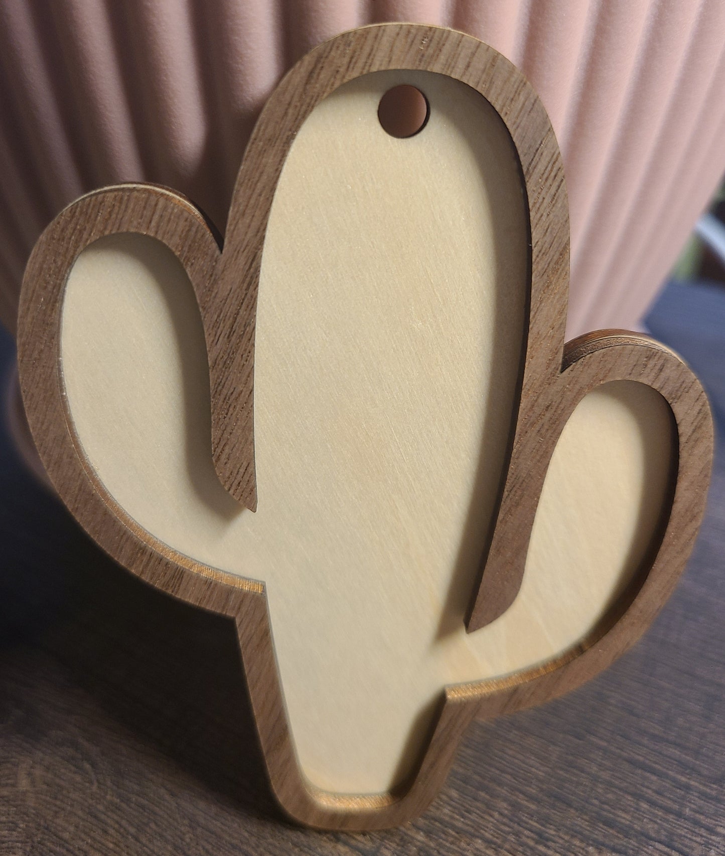 Cactus ornaments, wood