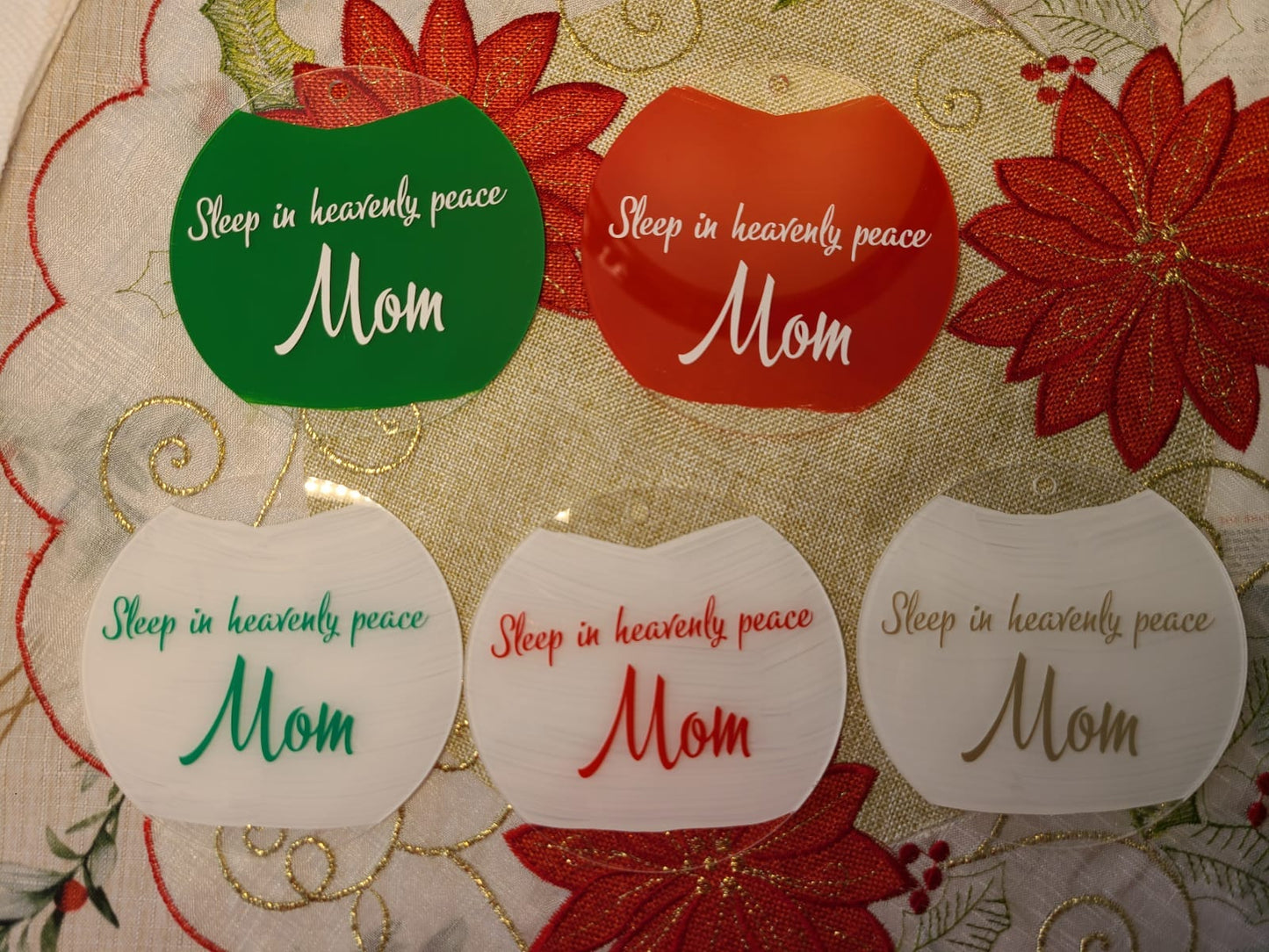 Acrylic ornaments, Custom