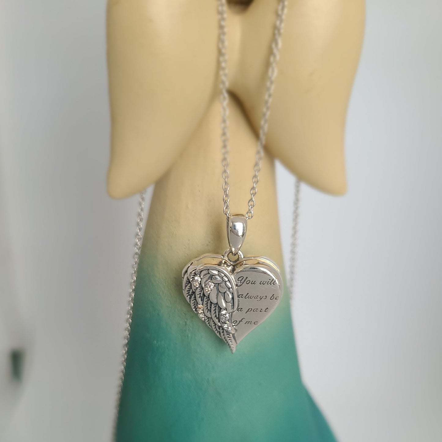 Angel Wing Necklace & Ring Set