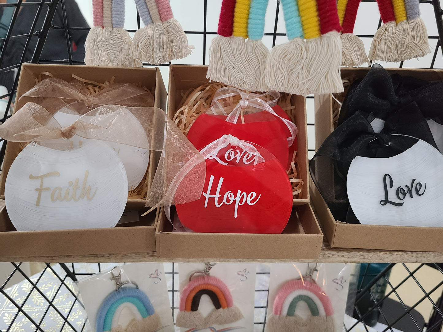 Acrylic ornaments, Custom