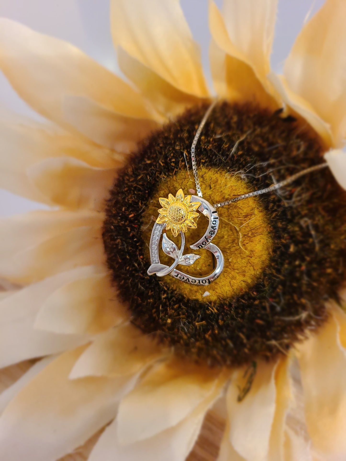 Sunflower Necklace & Ring Set