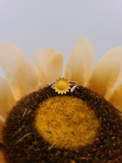 Sunflower Necklace & Ring Set