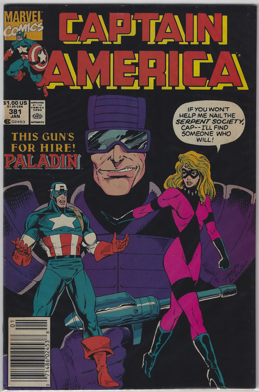 Comic Book: Captain America #381 (Newsstand)