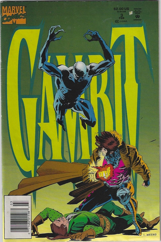 Comic Book: Gambit #3 (Newsstand) *