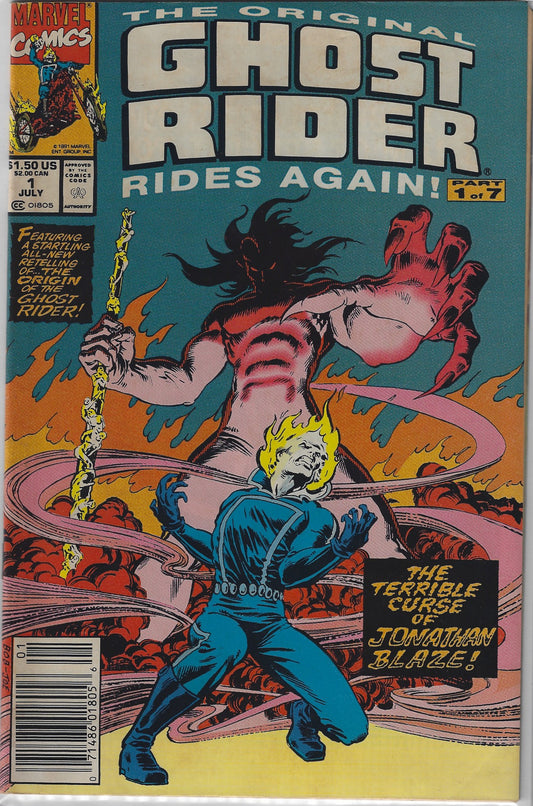 Comic Book: Original Ghost Rider Rides Again, The #1 (Newsstand)