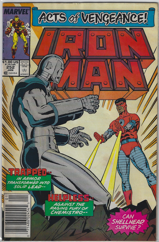 Comic Book: Iron Man #252 (Newsstand)