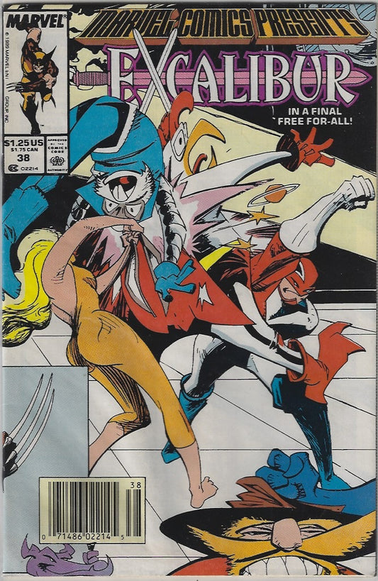 Comic Book: Marvel Comics Presents Excalibur #38 (Newsstand) *