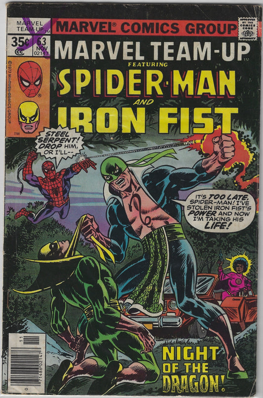 Comic Book: Marvel Team-Up Spider-Man and Iron Fist #63 (Newsstand)