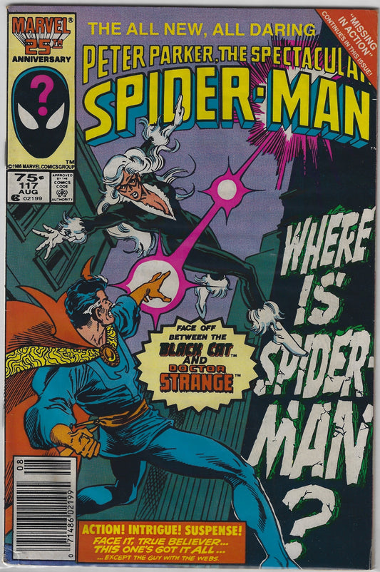 Comic Book: Peter Parker, The Spectacular Spider-Man #117 (Newsstand)