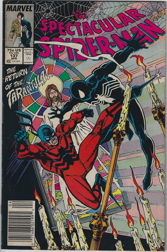 Comic Book: Peter Parker, The Spectacular Spider-Man #137 (Newsstand)