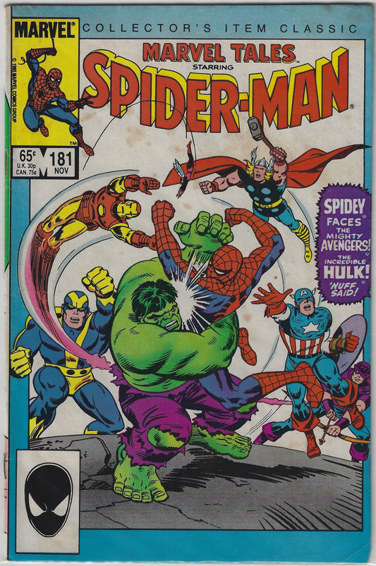 Comic Book: Marvel Tales, The #181