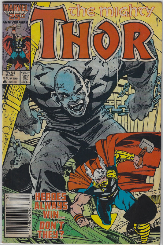 Comic Book: Mighty Thor, The #376 (Newsstand)