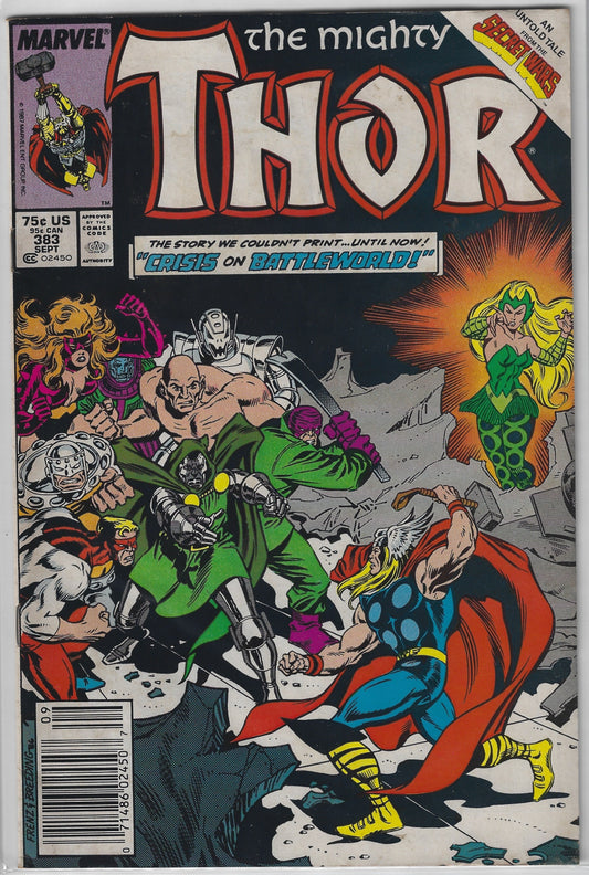 Comic Book: Mighty Thor, The #383 (Newsstand)