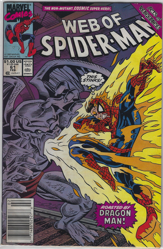 Comic Book: Web of Spider-Man #61 (Newsstand)