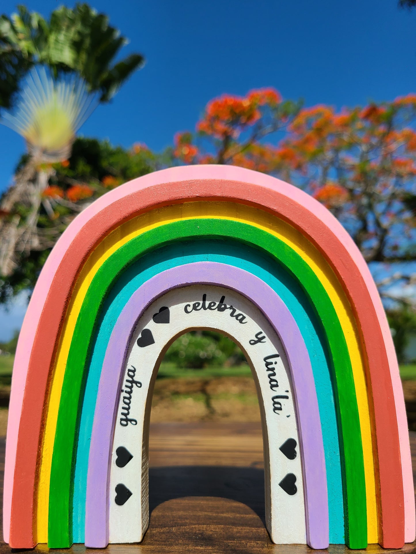 Wooden Rainbow, freestanding